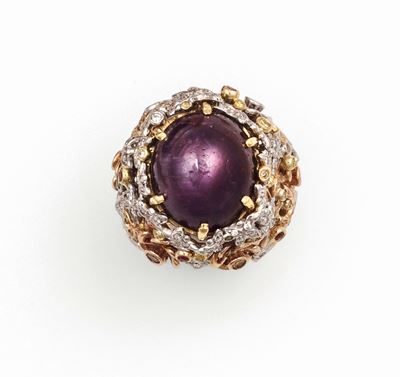 Anello con Rubino Stellato di Ct 37,00