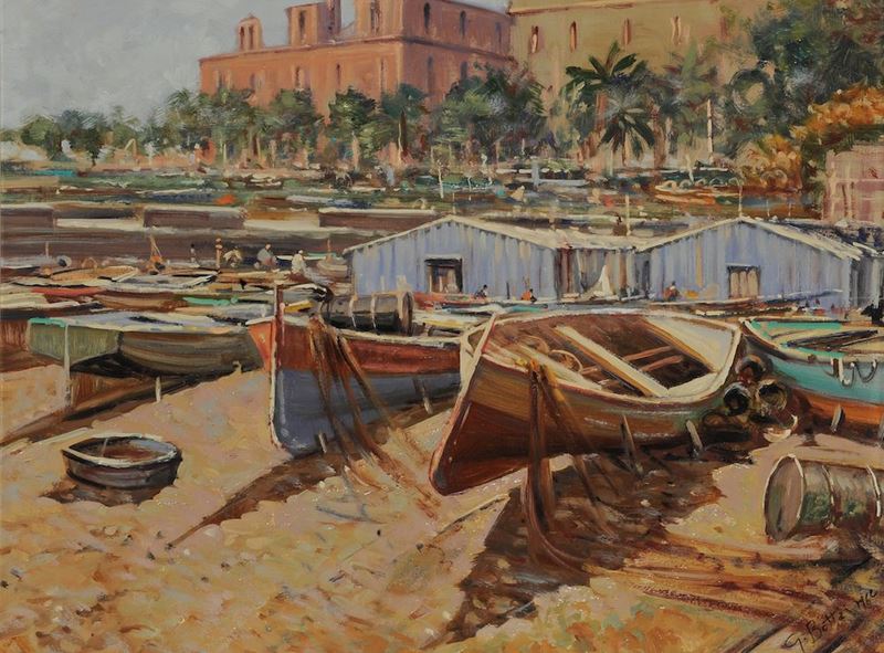 Giovanni Bottai (1904-1978) Piccolo cantiere  - Auction 19th and 20th Century Paintings - Cambi Casa d'Aste