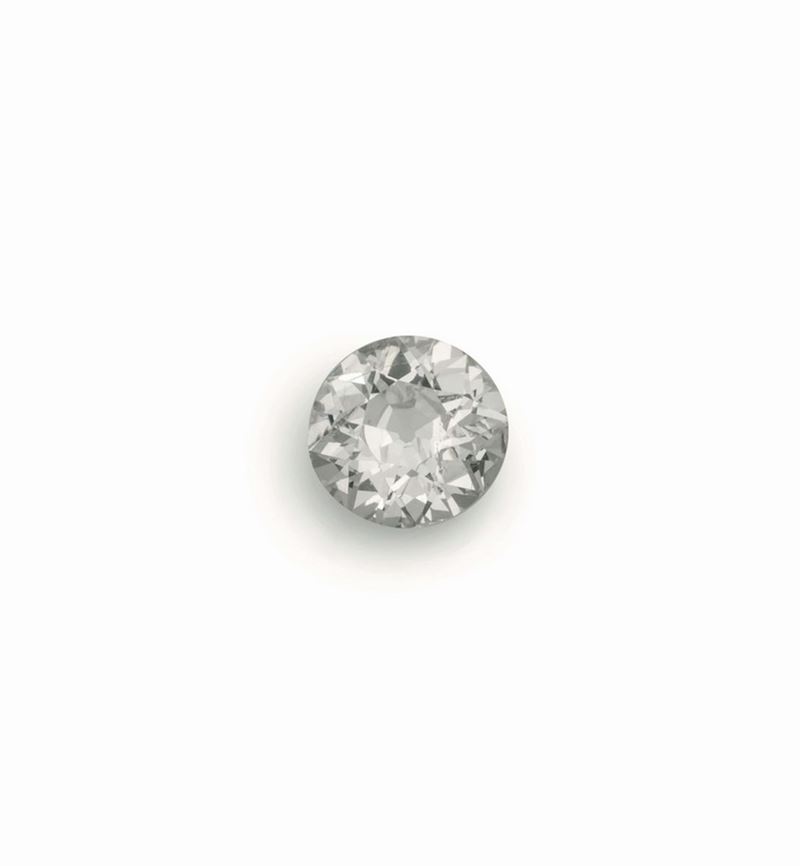 Old-cut diamond weighing 3.26 ct. Diamond report R.A.G. Torino  - Auction Fine Jewels - Cambi Casa d'Aste