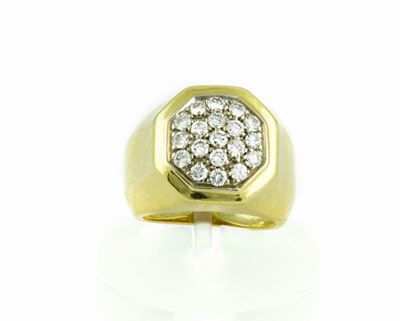 Anello con Pavé di Diamanti