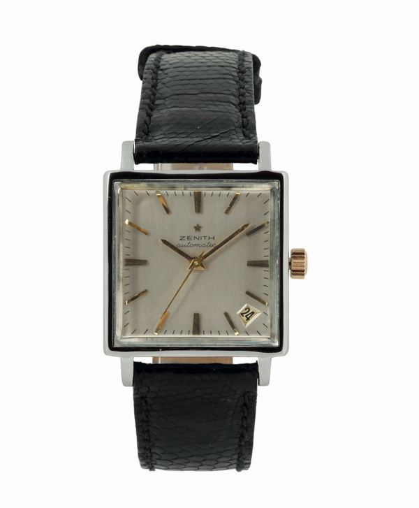 ZENITH, self-winding, stainless steel wristwatch with date. Made circa 1970