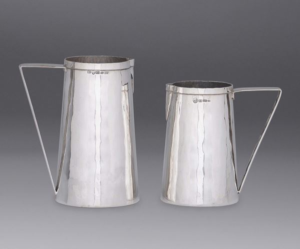 2 sterling silver mugs, Brandimante, Florence, second half of the 20th century