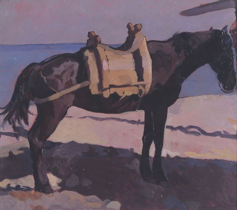 Llewelyn Lloyd (1879-1949) Cavallo, 1921  - Asta Dipinti del XIX e XX secolo - Cambi Casa d'Aste
