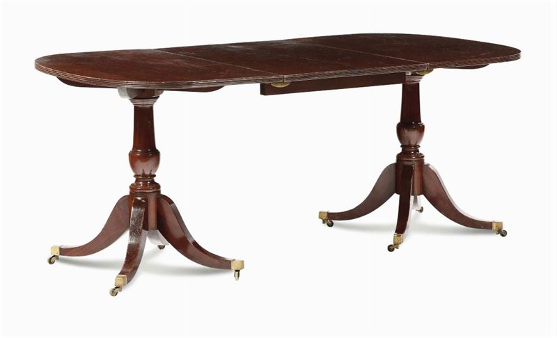 Tavolo in mogano allungabile, Inghilterra XIX secolo  - Auction Fine art - II - Cambi Casa d'Aste