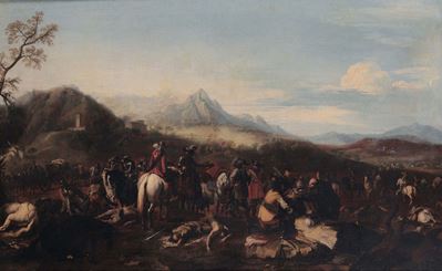 Scuola Italiana del XVIII Secolobattaglia