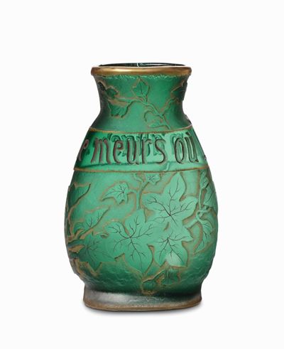 Daum, Nancy, Francia, 1900 Cavaso Serie Parlanti Je Meurs Ou M'attache