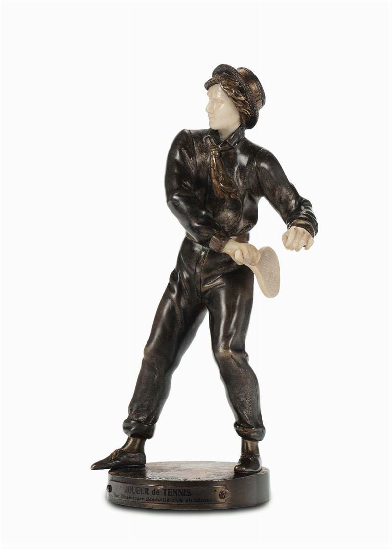 Kingsburger Giocatore di tennis  - Asta Antiquariato - II - Cambi Casa d'Aste