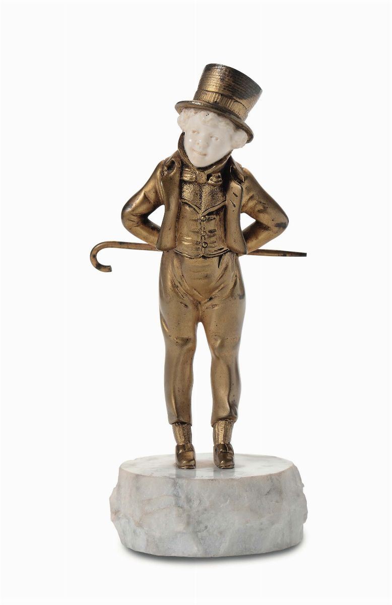 Georges Omerth (attivo 1895-1925) Il giovane gentiluomo  - Asta Antiquariato - II - Cambi Casa d'Aste