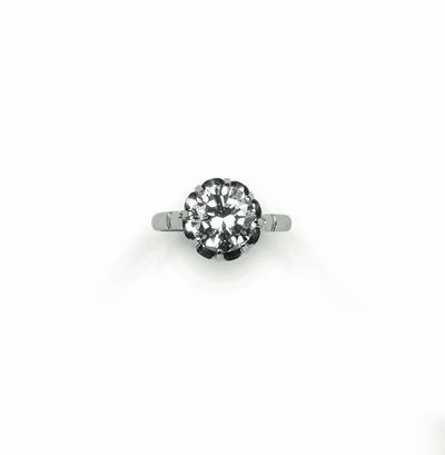 Solitaire con Diamante Taglio Brillante di Ct 2,86