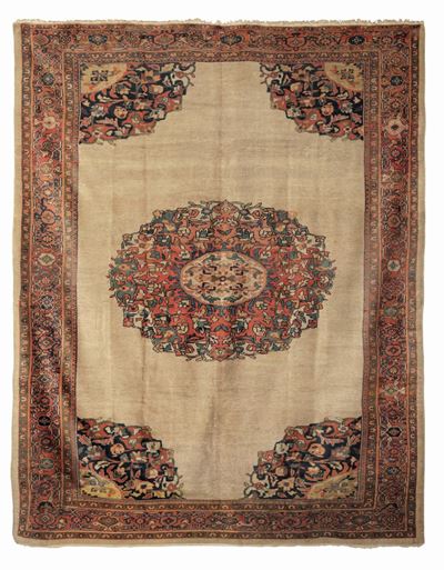 Tappeto Persiano Mahal Fine XIX Secolo