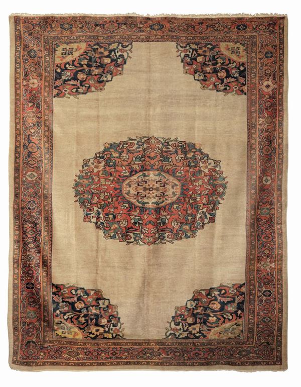 A Mahal rug, north west Persia, late 19th century. Perfect condition.