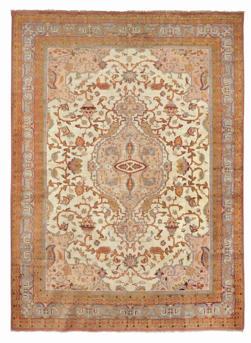 An Amritzar rug, north India, early 20th century. Perfect condition.  - Auction Fine Carpets - Cambi Casa d'Aste
