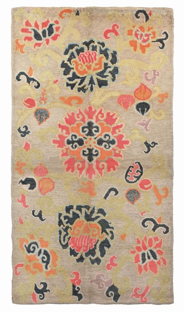 A Tibetan rug, early 20th century. Good condition