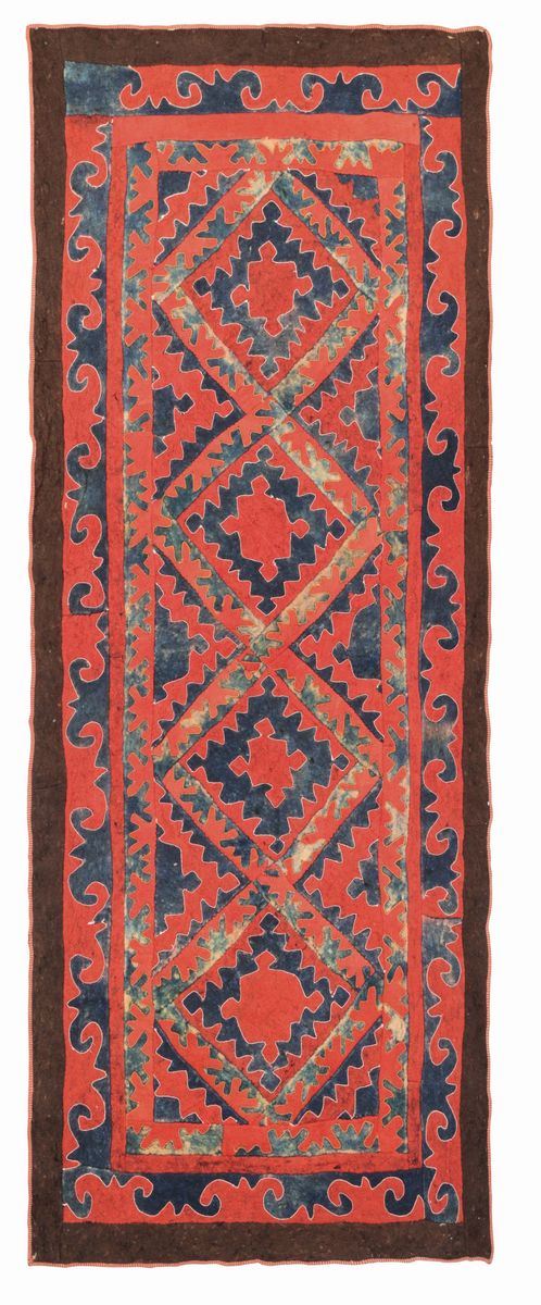 A Feltro Lakairug Uzbekistan , late 19th.. Good condition  - Auction Fine Carpets - Cambi Casa d'Aste