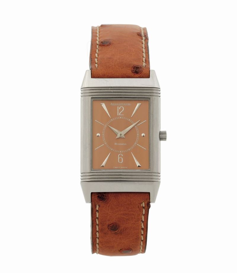 JAEGER LECOULTRE, REVERSO, ART DECO,  18K white gold reversible wristwatch with original buckle. Made circa 1990. Accompanied by the original box and Certificate  - Auction Watches and Pocket Watches - Cambi Casa d'Aste