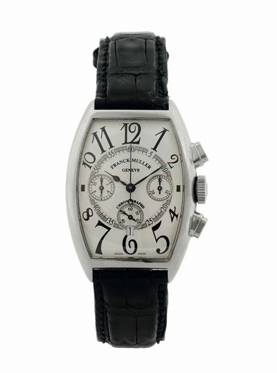 Franck Muller, Geneve, Chronographe, Orologio da Polso, Cronografo, in Oro Bianco 18k, con Fibbia...