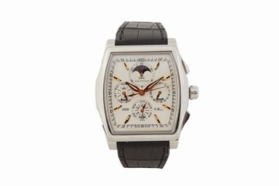 Iwc, da Vinci, Kurt Klaus, No. 108/3000, Ref. 3762. Orologio da Polso, in Acciaio, di Forma Tonne...