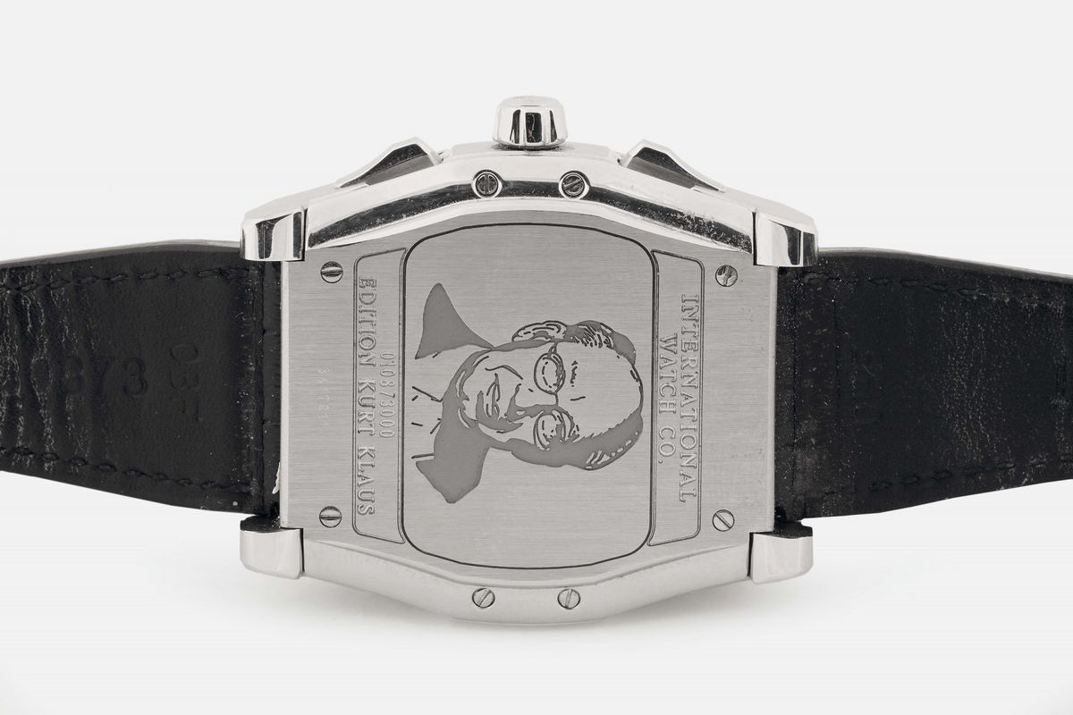 Iwc, da Vinci, Kurt Klaus, No. 108/3000, Ref. 3762. Orologio da Polso, in Acciaio, di Forma Tonne...