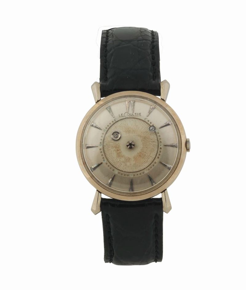 LECOULTRE, orologio da polso, in oro bianco 14K con fibbia originale. Realizzato circa nel 1960  - Asta Orologi da Polso e da Tasca - Cambi Casa d'Aste