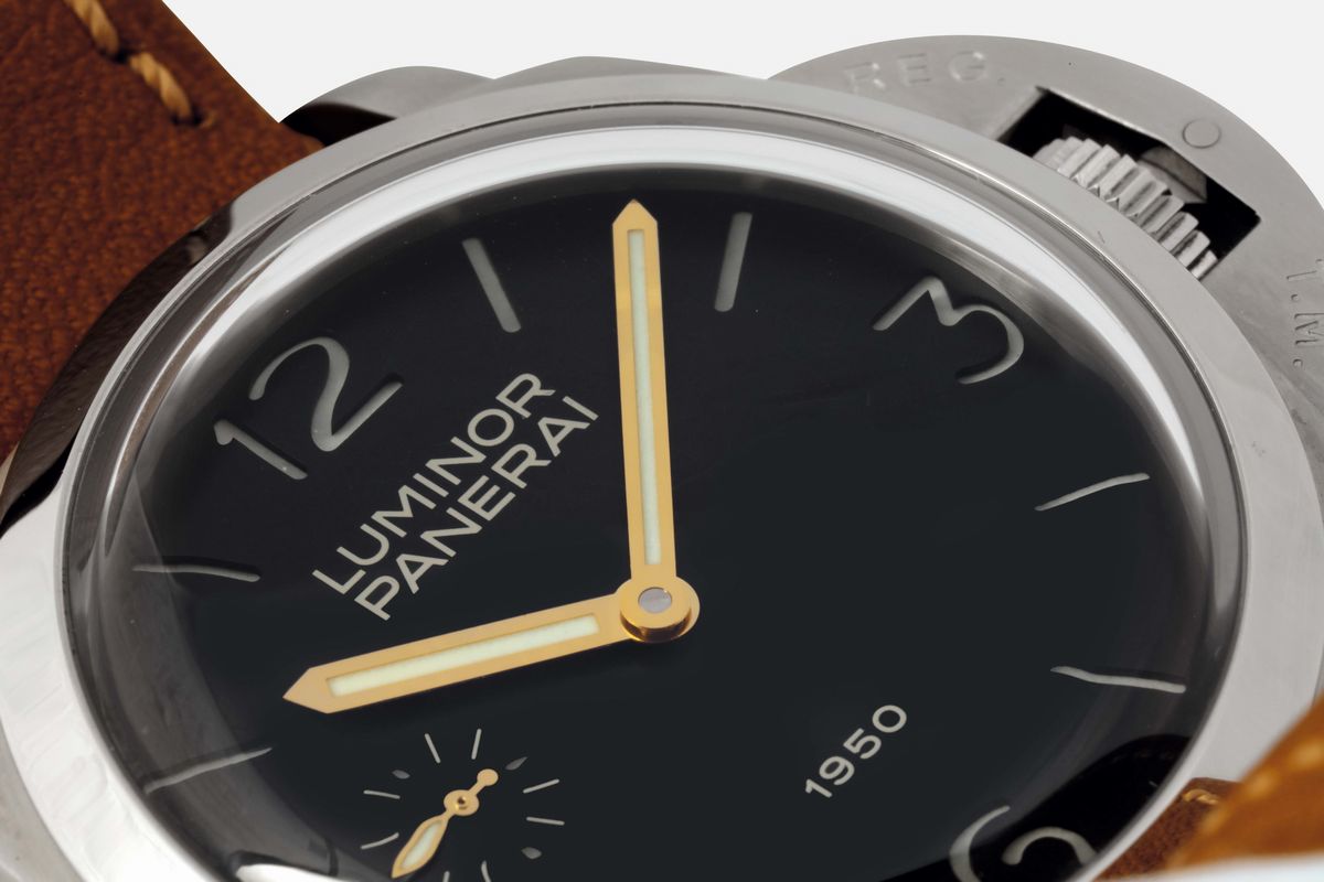 Panerai, Officine Panerai, Luminor Marina 1950, Fiddy, Ref. 127, No. e 18871950, Case No. Bb 1076...