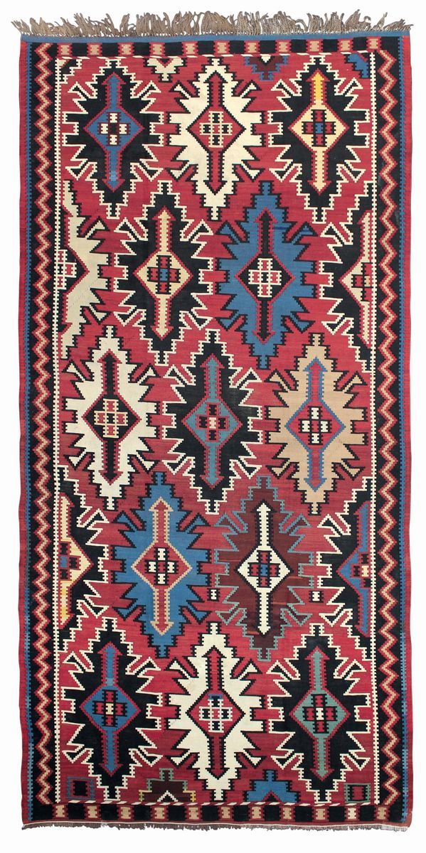 A Kilim Kuba rug, Caucasus, early 20th century. Good condition  - Auction Fine Carpets - Cambi Casa d'Aste