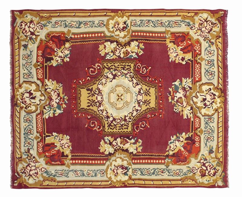 A Kilim Bessarabia rug, early 20th century. Perfect condition  - Auction Fine Carpets - Cambi Casa d'Aste