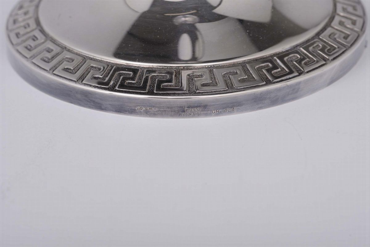 Coppia di Candelieri in Argento Sterling 925, Gianni Versace