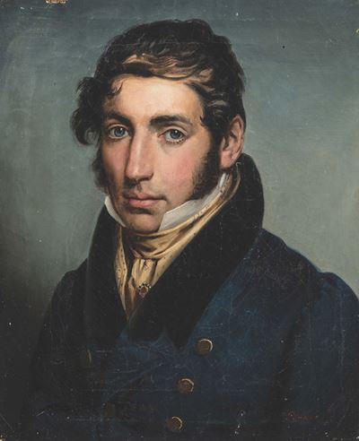 Giovanni Carnovali Detto il Piccio (1804-1873)ritratto Maschile
