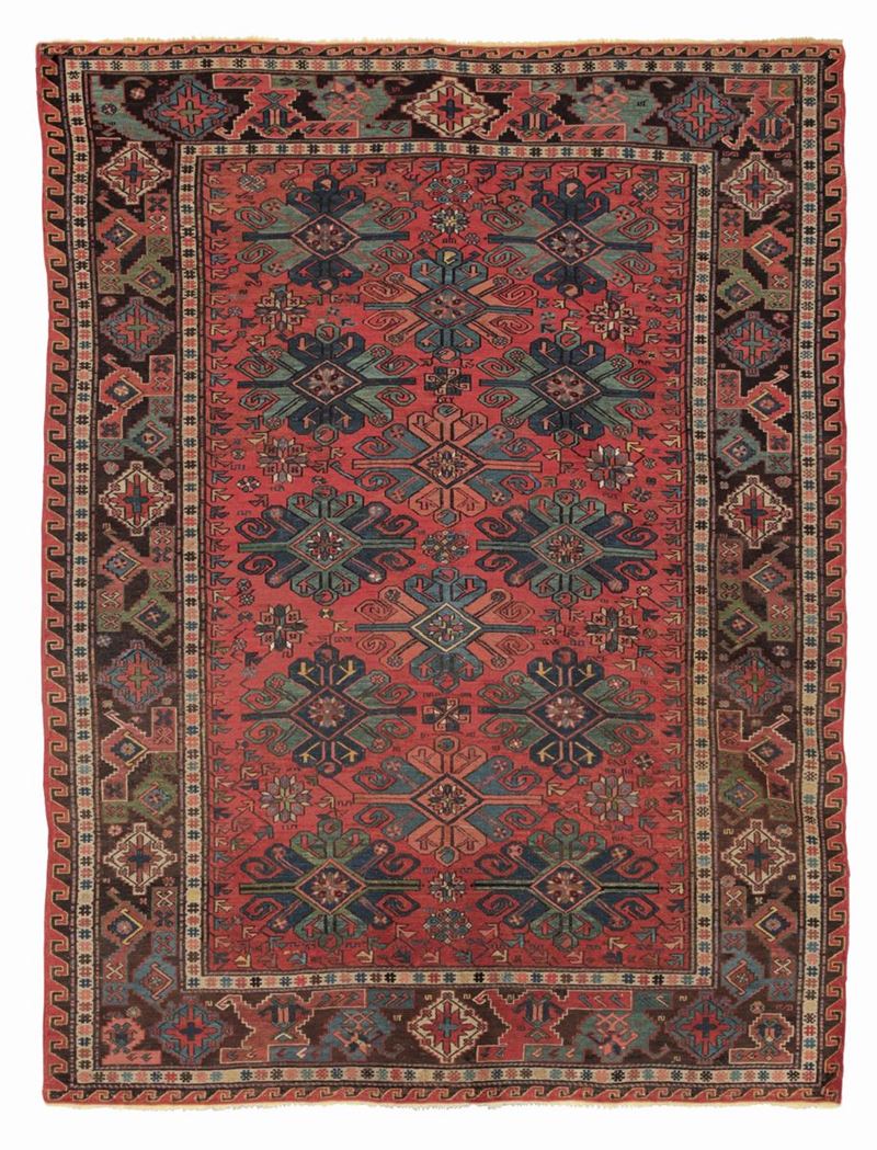 A Soumak rug, Caucasus, early 20th century. Some repaired areas.  - Auction Fine Carpets - Cambi Casa d'Aste