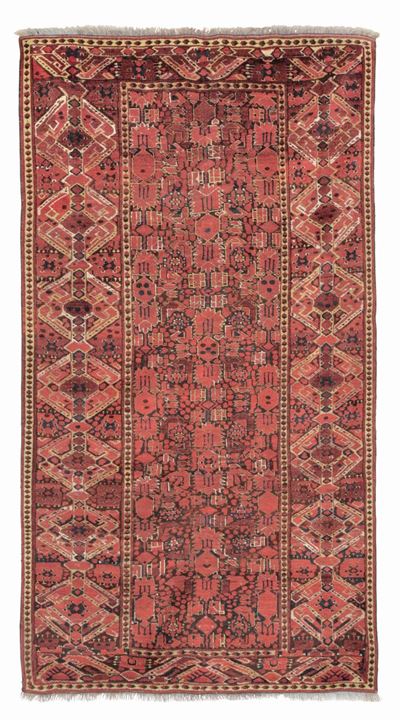 Tappeto Turkmeno Beshir Fine XIX Secolo