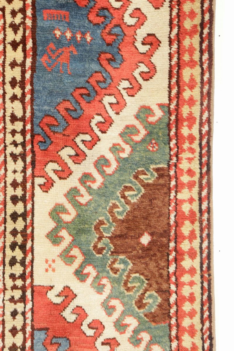 Tappeto Caucasico Kasak Bordjalou XIX Secolo