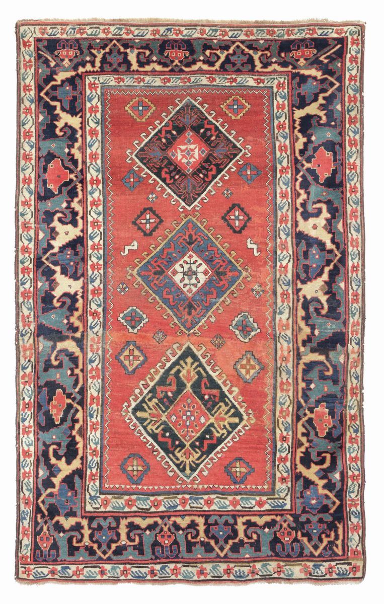 A Kasìzak rug, Caucasus, late 19th century cm 204x128  - Auction Fine Carpets - Cambi Casa d'Aste