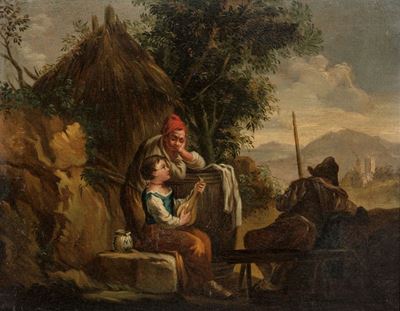 Scuola Olandese del XVIII/XIX Secolocontadini