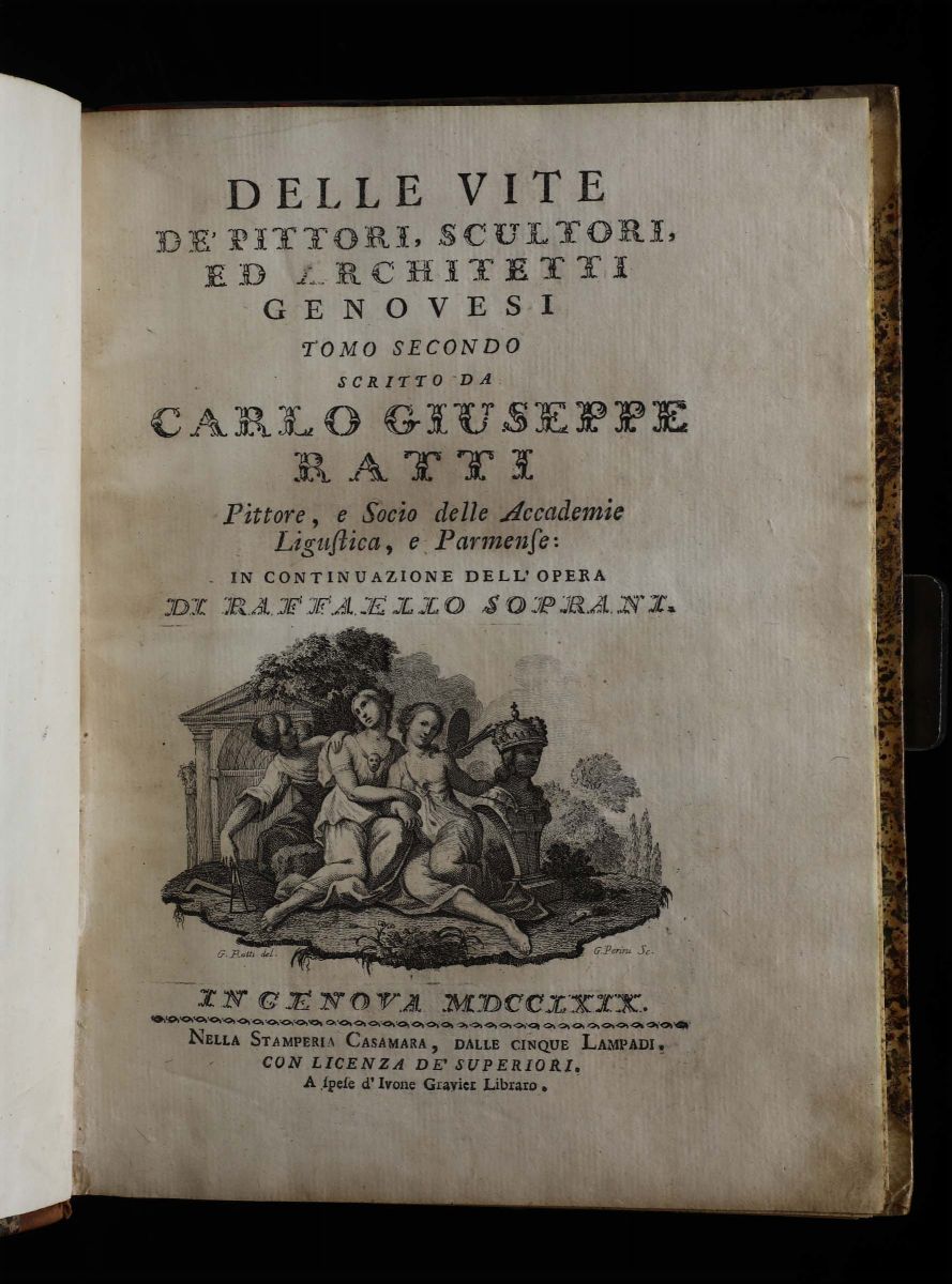 Soprani,raffaello/ratti,carlo Giuseppevite De'pittori Scultori e Architetti Genovesi..genovacasam...