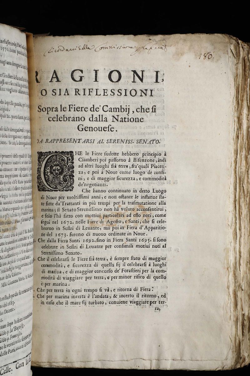 Genova - Miscellanea a Stampa e Manoscritta sec.XVII e Xviiiinteressante Raccolta di Pubblicazion...