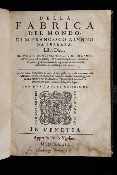 Alunno, Francescodella Fabbrica del Mondo