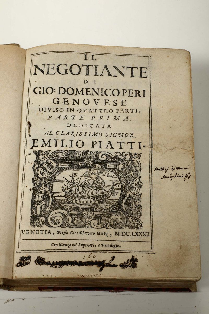 Peri, Gio Domenicoil Negotiante, Venezia, Hertz, 1682