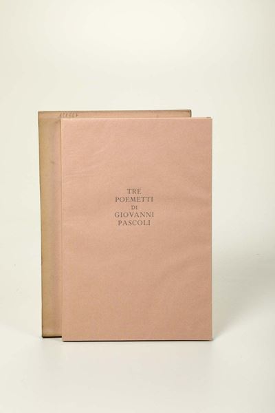 Mardersteig- Cento Amici/ Pascoli Giovanni-giorgini, G.b.-ciarrocchi, Arnoldotre Poemetti Latini,...