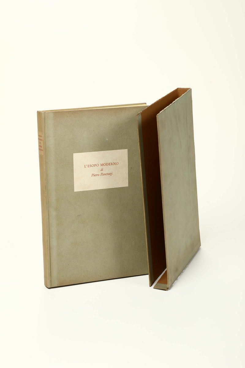 Mardersteig- Cento Amici/ Bramanti, Bruno L'Esopo moderno di Pietro Pancrazi, Verona, Marderdteig, 1947  - Auction Old and Rare Books - Cambi Casa d'Aste