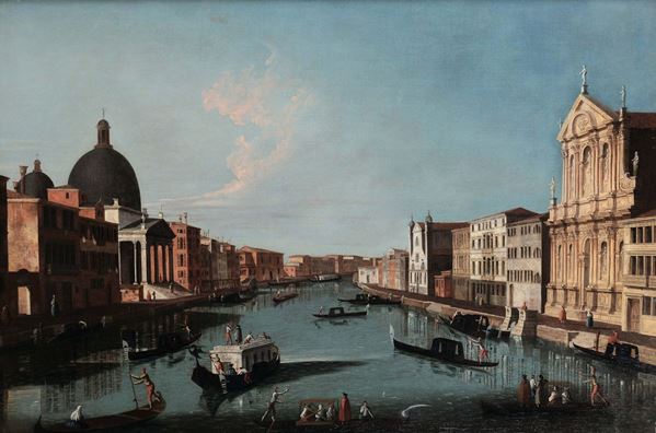 Apollonio Facchinetti detto Domenichini, Maestro Della Fondazione Langmatt (Venezia, attivo 1740-1770) Veduta del Canal Grande