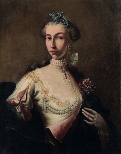 Scuola Lombarda del XVIII Secoloritratto di Caterina Fantoni