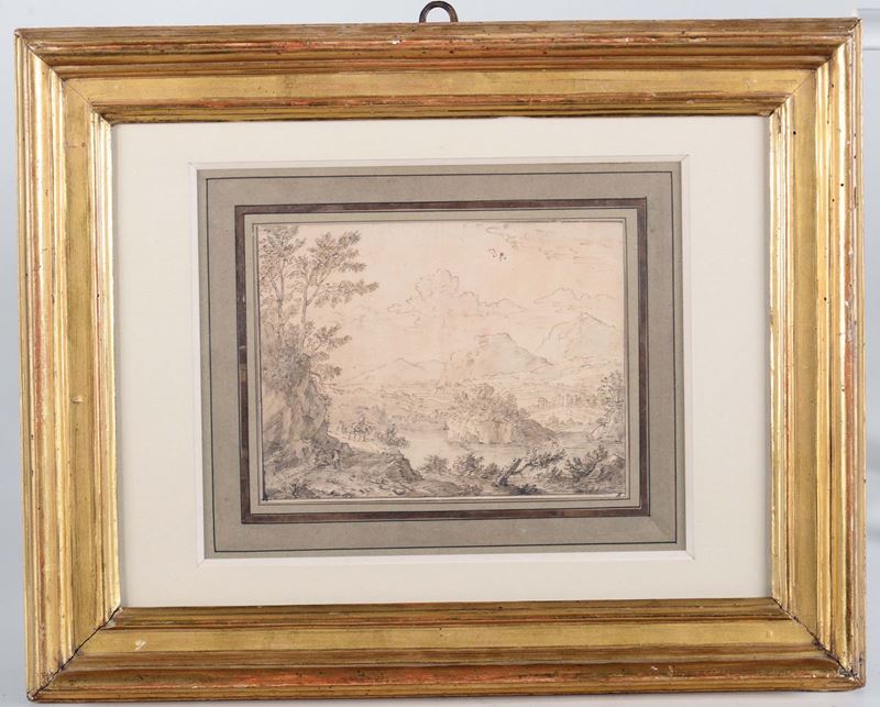 Scuola del XVII secolo Paesaggio  - Auction Old Masters Paintings - Cambi Casa d'Aste