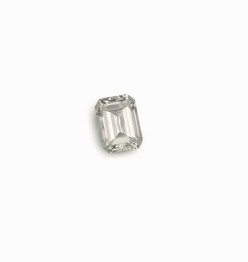 Diamante taglio smeraldo di ct 1,04  - Asta Fine Jewels - Cambi Casa d'Aste