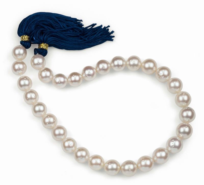 Australian cultured pearl strand  - Auction Fine Jewels - Cambi Casa d'Aste