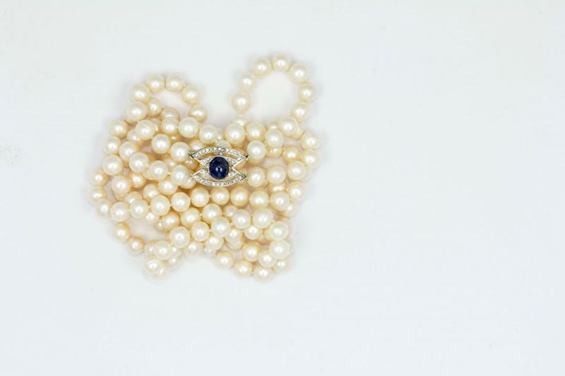 Collana composta da due fili di perle  - Asta Gioielli - Asta Online - Cambi Casa d'Aste
