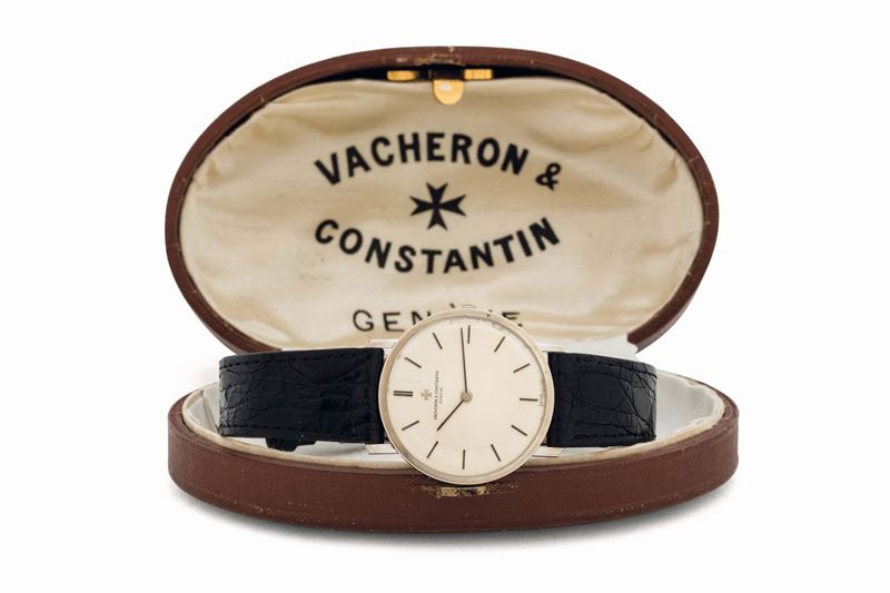VACHERON CONSTANTIN, Geneve, orologio da polso, in oro bianco 18K. Accompagnato dalla scatola originale. Realizzato nel 1960 circa  - Asta Orologi da Polso e da Tasca - Cambi Casa d'Aste