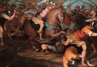 Giovanni Battista Paggi (genova 1554-1627)orazio Coclite sul Ponte Sublicio