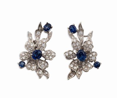 Orecchini con Zaffiri e Diamanti