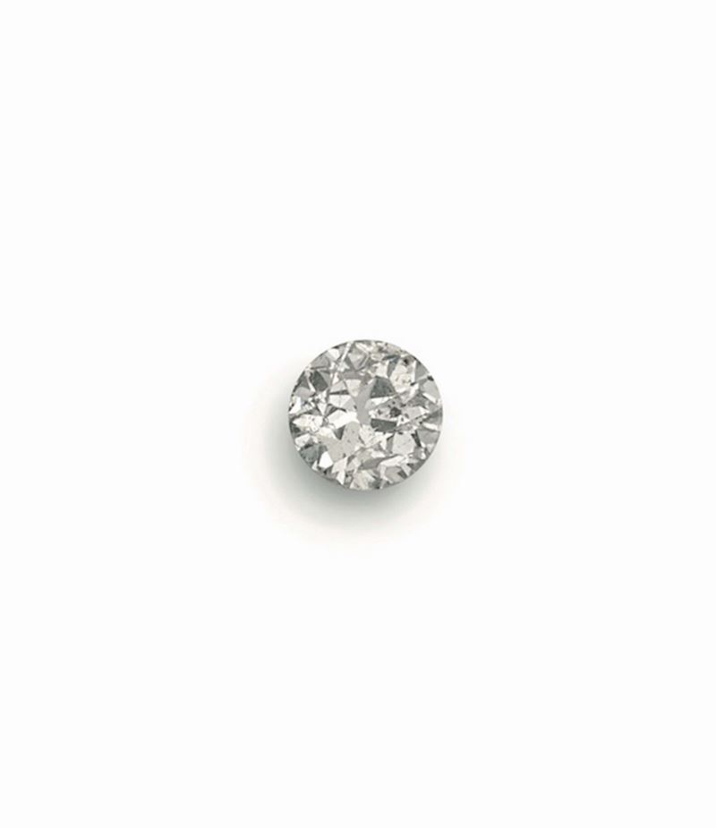 Old-cut diamond weighing 2.16 ct. Diamond report R.A.G. Torino  - Auction Fine Jewels - Cambi Casa d'Aste