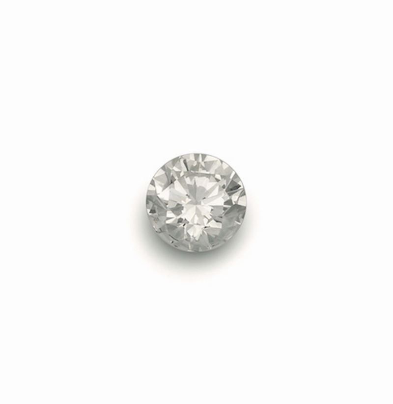 Brilliant-cut diamond weighing 2.06 ct. Diamond report R.A.G. Torino  - Auction Fine Jewels - Cambi Casa d'Aste